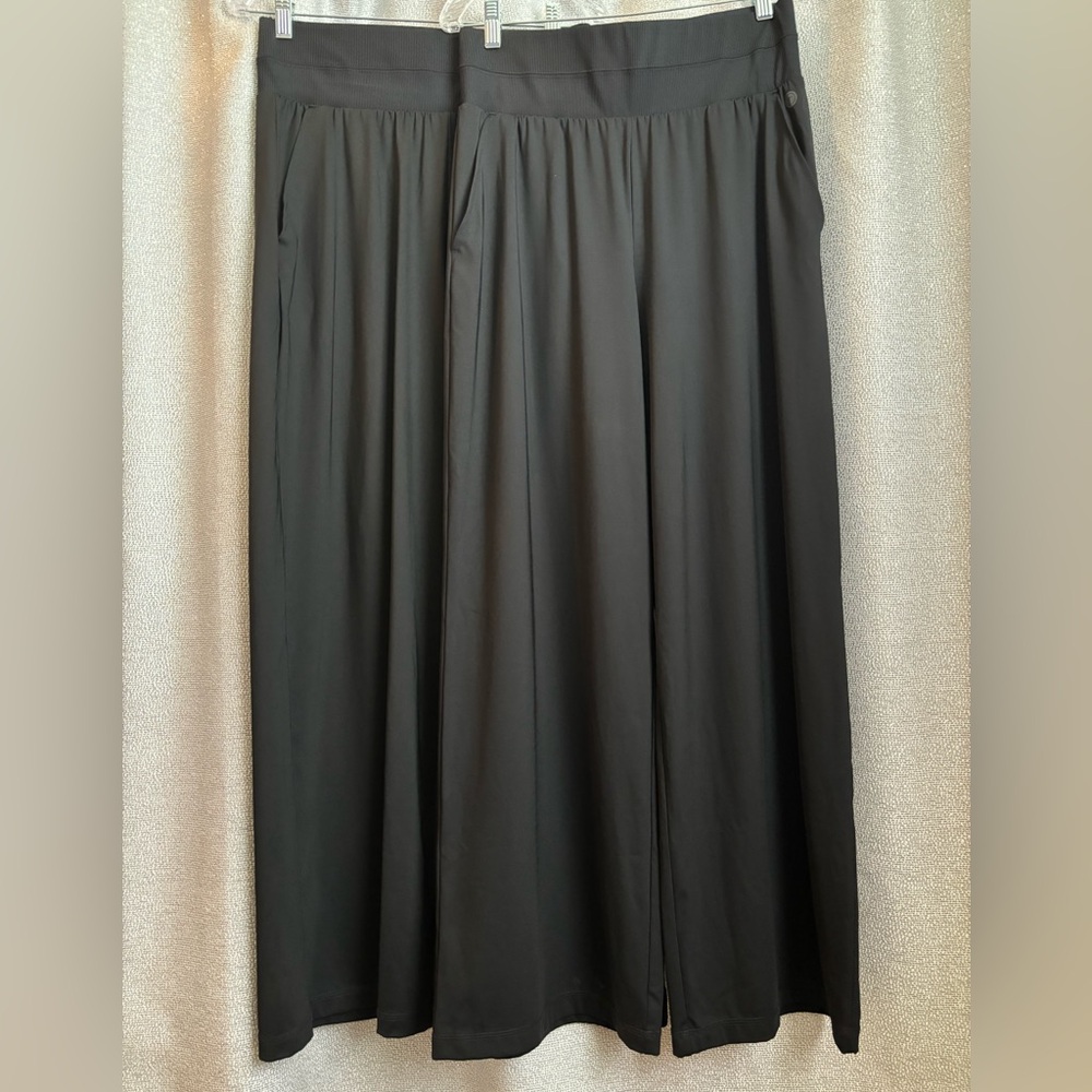 Talbots Black Wide-Leg Pants 2 pairs size medium